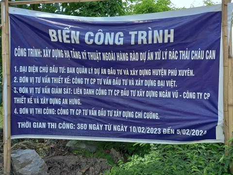 Phú Xuyên (Hà Nội): Một doanh nghiệp liên tục trúng hàng loạt gói thầu trăm tỉ trong 3 tháng !